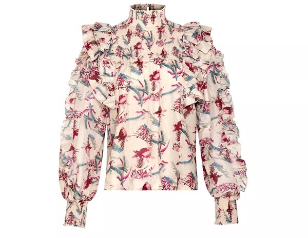 Cotton and silk blouse, Magali Pascal